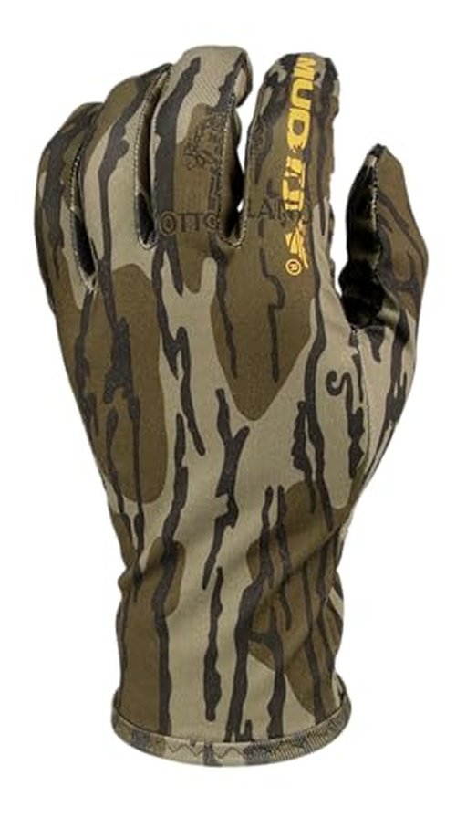 Muddy Outdoors Men's TRX Lightweight Gloves Mossy Oak Bottomland Large