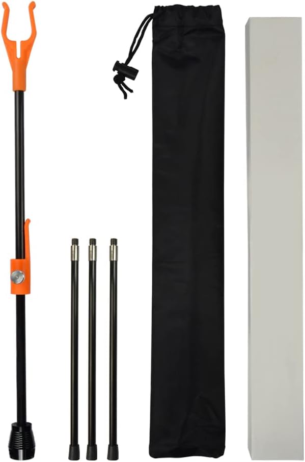 YLS Archery Bow Stand Recurve Bow Compound Bow Stand Rack Holder Legs 18.9" Height