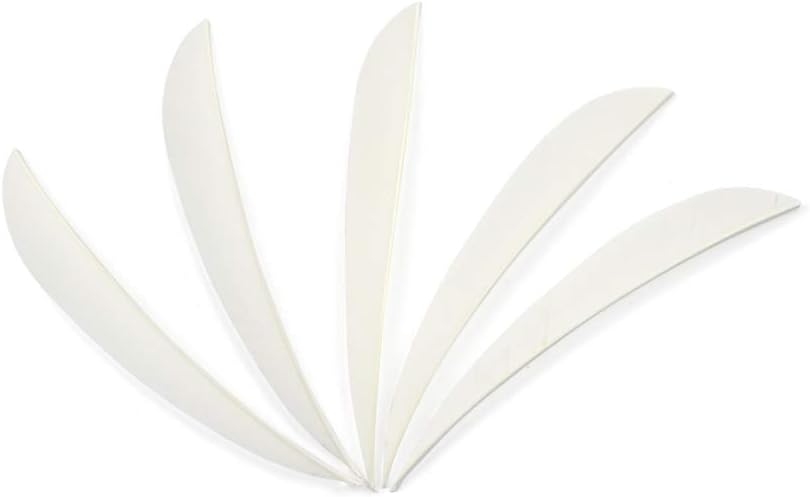 ZSHJGJR Archery Arrow Feathers 3 Inch 4Inch 5 Inch Turkey Feathers Fletchings Arrow Feathers Fletches Right Wing for DIY Hunting Arrows 50PCS