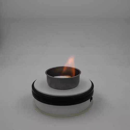 RecDec 3 Pack Spirit Burner Portable Ultralight Solid Fuel Tablets Holder Bowl Container for Trangia Burners Alcohol Stove Wax Starter Charcoal Tablet Cones Outdoor Camping Hiking Backpacking Cooking