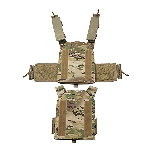 TWINFALCONS Quick Realse 1000D Nylon modular cutting tactical hunting vest personal protective for hunting (CP-Camo)