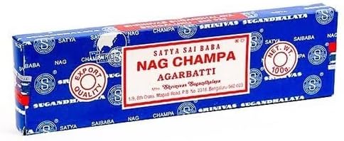 Satya Nag Champa 100 Gram Incense Sticks for Positivity, Meditation, Relaxation, Yoga, Healing (Approx 100 sticks)