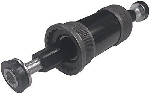 English Square BB Bike Bottom Bracket Set,Square Taper, Aluminum (Black-68x120mm)