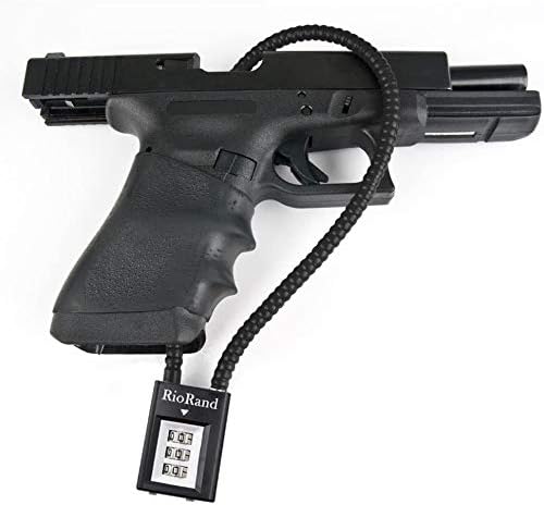 RioRand Trigger Lock 3 Digit Combination 15 Inch Gun Cable Lock