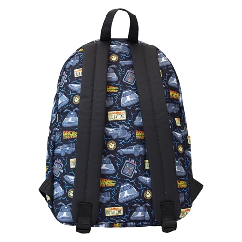 Loungefly Universal Back to The Future 40th Anniversary Nylon Full-Size Backpack