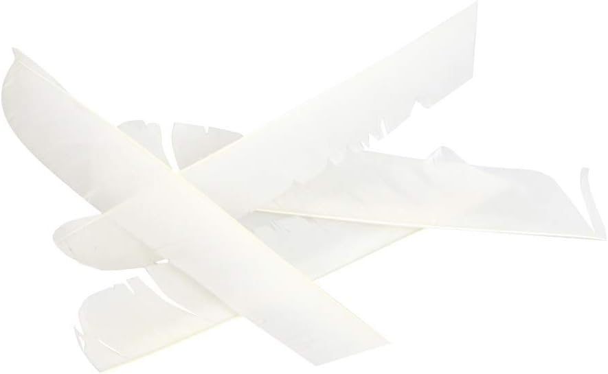 ZSHJGJR 50 Pack Archery Arrow Spiral Twist Wrap Full Length Feathers Left Wing Feathers Fletches Fletching (8-11inch) for Flu-Flu Arrows