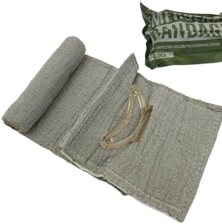 CareTac 6" Israeli-Style Emergency Trauma Compression Bandage – Elastic Pressure Wound Dressing, Sterile & Vacuum-Sealed for Bleed Control, Combat, Tactical First Aid Kit, Medical IFAK & Military 10pk
