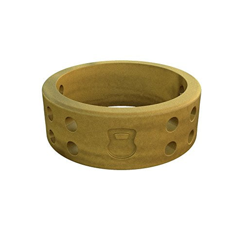 Qalo Women's Black Classic Athletics Silicone Ring Size 04