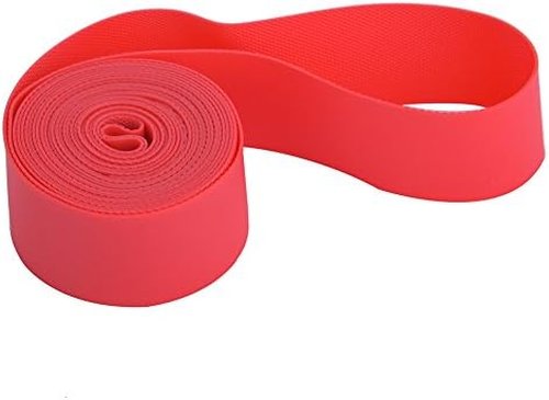Dilwe Tire Liners, PVC Red Rim Strip Rim Tape Fits 20inch 24inch 26inch 700C Riding Wheels(20inch)