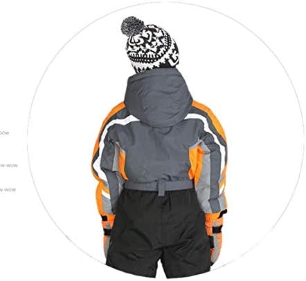 One-Piece Snowsuit Water Resistant Windproof Taslon Reflective for Kids/Boys, Girls