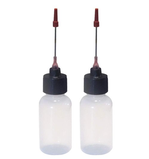 2 Bottles -1 OZ Size Bottles with Stainless Needle tip for All Your Gun Oils