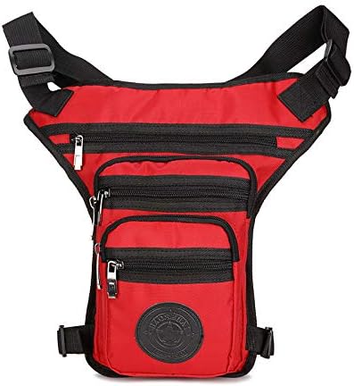 Nylon Drop Leg Bag Hiking Waist Pack for Men Women Tactical Motorcycle Bike Cycling Riding Travel Outdoor Sports Fanny Pouch