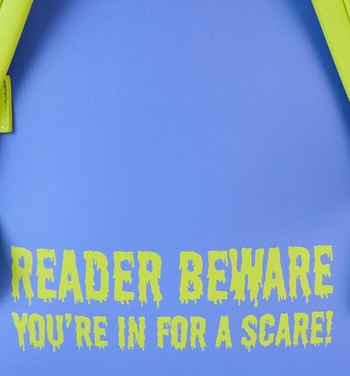 Loungefly Goosebumps The Haunted Mask Book Cover Glow Mini Backpack