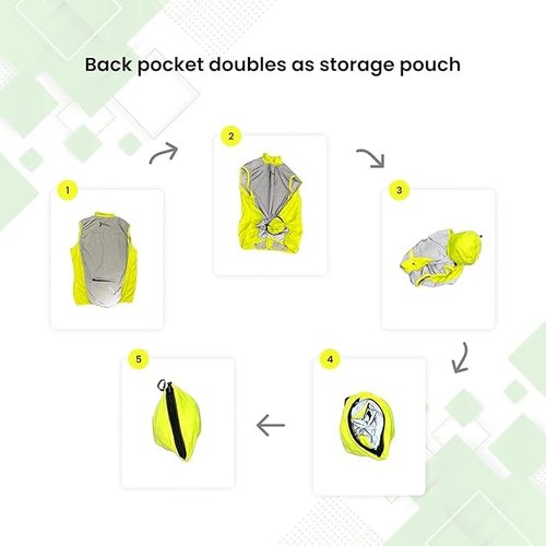 ReflecToes Lightweight Full Reflective Vest For Night Visibility - Cycling Gilet - Running Vest (US, Alpha, Medium, Fluorescent Trim)