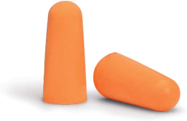 Walker's 33dB NRR Sound Blocking PU Foam Passive Hearing Protection Range Shooting Hunting Work Soft Comfortable Adaptable Orange Earplugs - 50 Pair Bag
