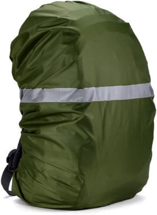 Silfrae Waterproof Rucksack Cover Backpack Rain Cover 30L-100L for Travel Climbing Hiking (Army Green, 30L-40L)