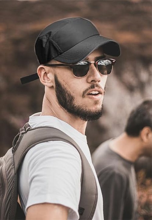 Oversize XXL Quick Dry Baseball Cap for Men &Women Lightweight Mesh Sun Hat with UV Protection, for Big Heads and Outdoor Sports Navy Blue