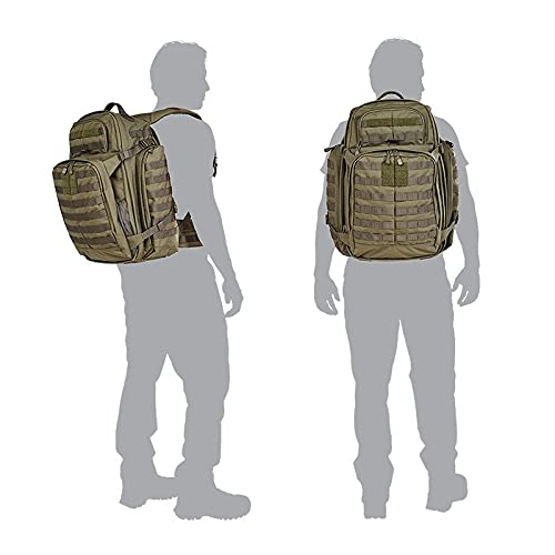 5.11 Tactical Backpack, RUSH 72 2.0 Military Survival Molle Back Pack with Laptop Compartment, Large, 55L, Multicam, Style 56566ABR