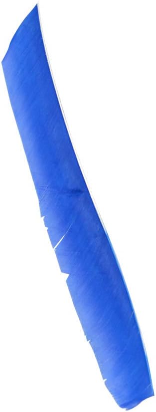 ZSHJGJR 50 Pack Archery Arrow Spiral Twist Wrap Full Length Feathers Left Wing Feathers Fletches Fletching (8-11inch) for Flu-Flu Arrows