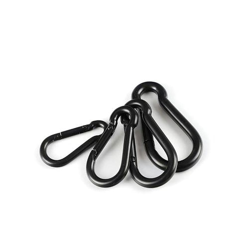 XMJAS-FURN Stainless Steel Spring Snap Hook Carabiner Heavy Duty Carabiner 304 Stainless Steel Carabiner for Keys (8 Pieces, 3.16 Inch)