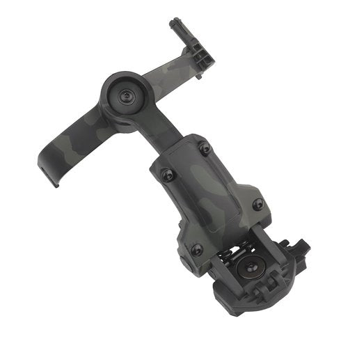 SINAIRSOFT Tactical Helmet ARC Rail Adapter Headsets Rail Mount Bracket Kit with 360°Rotation for Airsoft Games Ear Protection Helmet Mount Accessories (Camouflage Black)