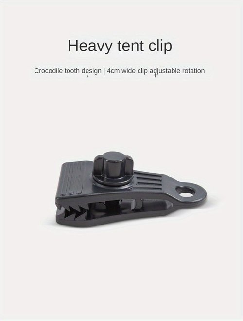 Upgrade Large Tarp Clips Heavy Duty Lock Grip - Total 24 PCS Tarp Clamps Thumb Screw Tent Fasteners with Carabiner for Camping Awnings Caravan Canopies Car Truck Swimming Pool Boat Cover Clips