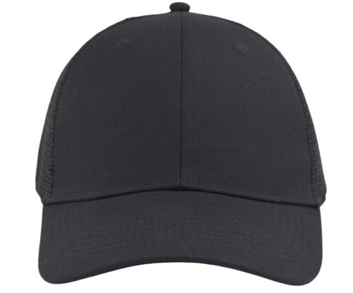 TSSGBL Small Size Snapback Mesh Baseball Trucker Hat Basic No-Logo Plain Blank Adjustable Summer Work Ball Cap for Women Men Black