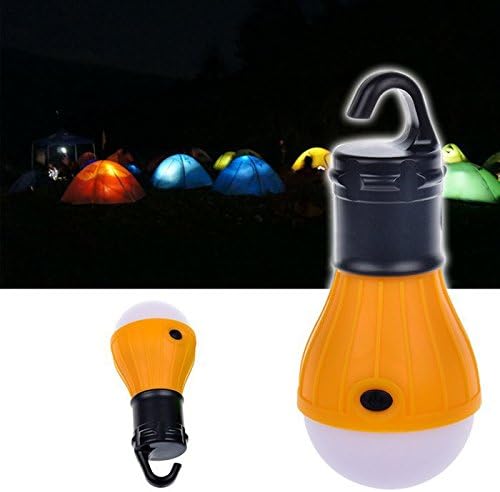 BlueSunshine 4 PCS LED Tent Lamp Camping Light Portable LED Lantern Emergency Light Bulb Battery Operated 3 Mode Night Light for Backpacking Hiking Fishing Shed Playhouse Indoor Outdoor Activities