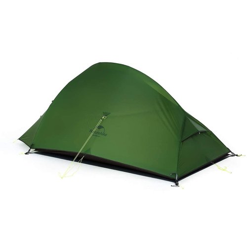 Naturehike Cloud Up Free Standing 2 Person Backpacking Tent Ultralight Nylon Double Layer Camping Tents for Two Person (20D Nylon Green, 2 Person)