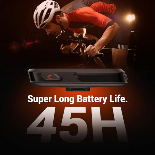 COOSPO CS500 Bike Computer Wireless, 2.6 Inch LCD GPS Cycling Computer with Route Navigation, Bluetooth5.0 ANT GPS Bicycle Speedometer with Auto-Backlight, Support Bike Radar & 45H Battery Life