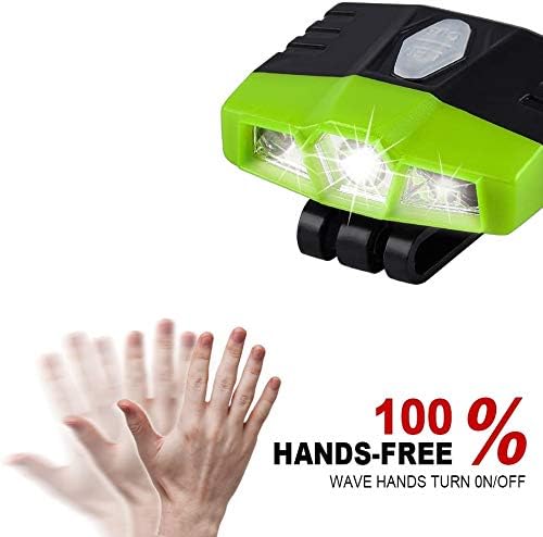Ultra Bright Mini Hands Free LED Clip on Cap Light - Rechargeable Waterproof Hat Light Flashlight Portable Headlamp for Running Fishing Camping Hand Work Baseball Caps
