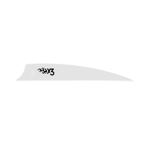 Bohning X3 Vane, 3.5", White, 36pk
