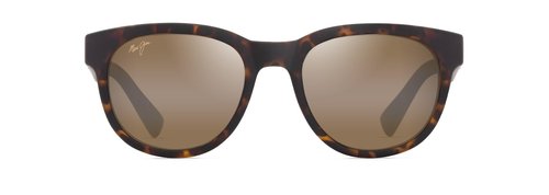 Maui Jim Maoli Round Sunglasses, Matte Dark Havana/Hcl Bronze Polarized, Medium