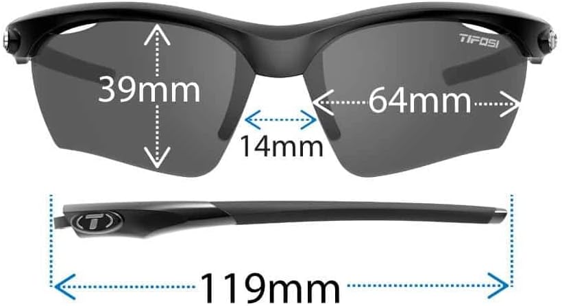 Tifosi Vero Sport Sunglasses Unisex - Ideal For Baseball, Cricket, Cycling, Golf, Hiking, Running, Tennis & Pickleball