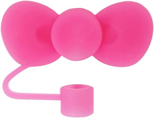Pink Straw Cover for Stanley 40&30 Oz Cup, 10mm Silicone Straw Covers Cap for Stanley Cup Accessories, Cute Topper for Tumblers, Reusable Tip Lids