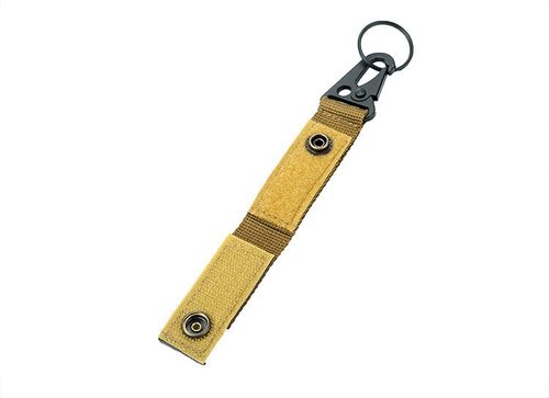 Wagleriz 3PCS Multi-Color Tactical Molle Key Ring Nylon Keychain Carabiner Hanger Duty Belt Metal Hook Backpack Clasp Key Organizer - 3 Colors