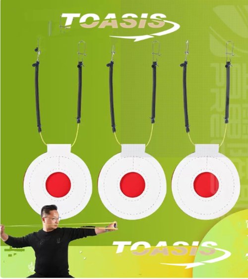 TOASIS Slingshot Practice Target 12pcs Outdoor Shooting Fabric Discs Targets Assorted Sizes