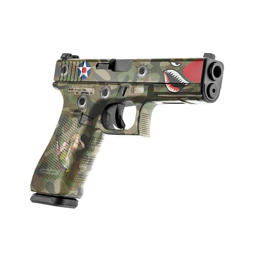 GunSkins Precut Pistol Skin for Glock 17 - Compatible with Airsoft AEG BB Gun - Vinyl Gun Wrap - Easy to Install - 100% Waterproof - Matte Finish - Made in USA - GS Bombshell Blonde