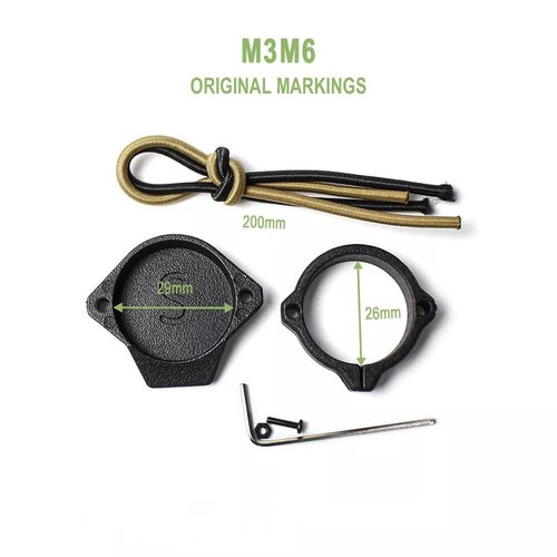 okyass Tactical Flashlight Cap Light Cover for M300 M600 Series Weaponlight Protective Cover