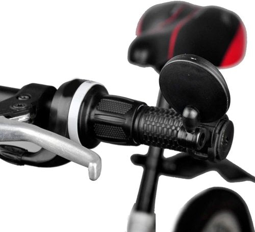 Black Bike Mirror 360 Degree Rotatable Handlebar Rearview Bike Mirrors Shockproof Wide Angle Acrylic Convex Safety Mirror for Most Mountain Road Bike,Bike Mirrors Accessories