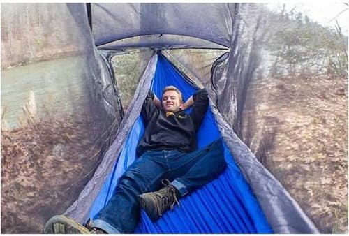 ENO, Eagles Nest Outfitters Guardian DX Bug Net for Hammocks, Charcoal