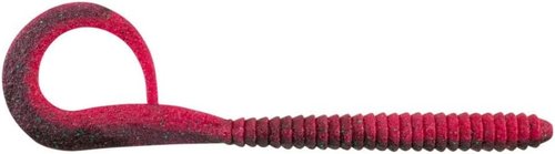Berkley Power bait Maxscent King tail Worm Bait (6 Count), Red Shad Green Glitter, 8"