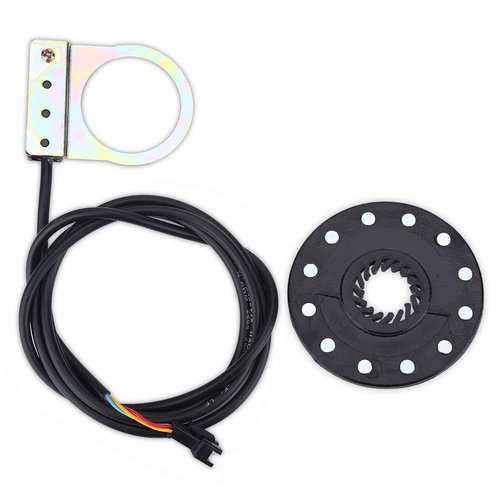 Luqeeg Electric Pedal Speed Sensor, 12 Magnets, Mountain PAS System Assistant Sensor, with Dual Magnetic Loop, for All Electric Bikes