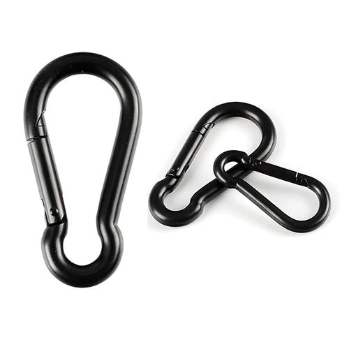 XMJAS-FURN Stainless Steel Spring Snap Hook Carabiner Heavy Duty Carabiner 304 Stainless Steel Carabiner for Keys (8 Pieces, 3.16 Inch)