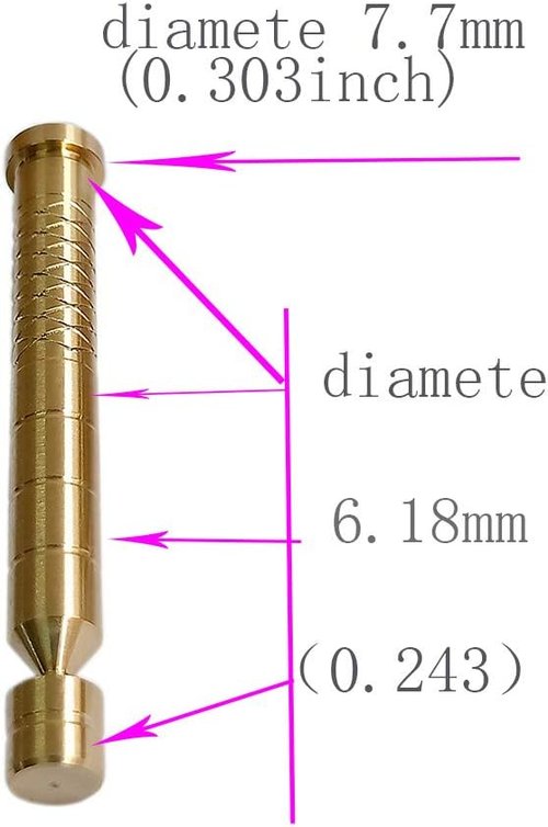 Field Points Copper Bolt with Surface Embossed Inserts Inner Diameter .244 Carbon Arrow (12-Pack)