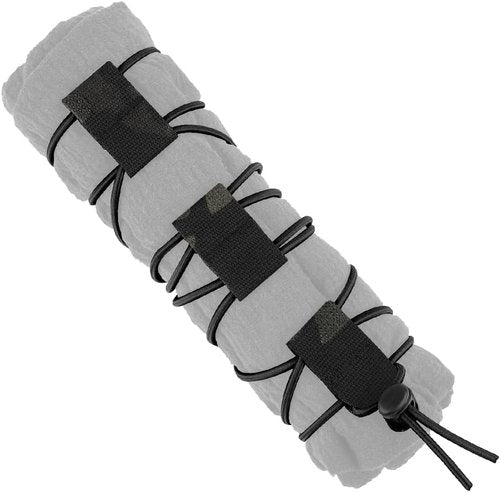 Elastic Fastener Strap for Tactical Flag,Fixed Elastic Cord,Molle Webbing Loop Cord Lock (Black cp)