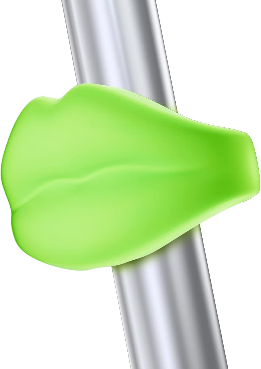 Volo Mmm Lip Shape Bike Rechargeable Tail Lights for Night Riding Fun Bicycle Decorations Skateboard Scooter BMX Accessories Kids Gift Soft Lights Led Flashing MTB Rear Safety Cycling Silicone