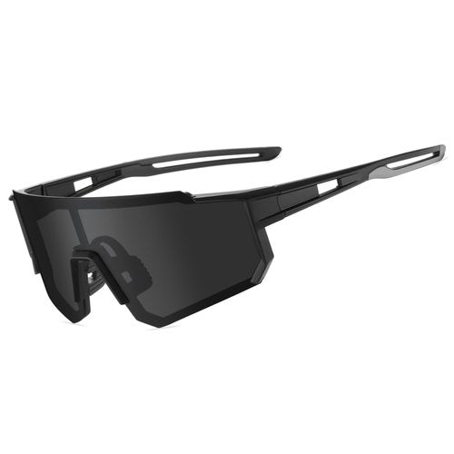 Tsctswk Polarized Sports Sunglasses Men Women, Outdoors UV Protection Sun glasses,Cycling Fishing Baseball Running Sunglasses(Black & Black Frame)