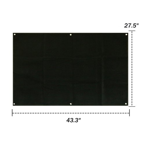 ifory Patch Board with Stainless Steel Loop, Large (43.3 x 27.5 inches) Military Patches Display Board with Frame, Tactical Patch Wall, Black, No Patches Included