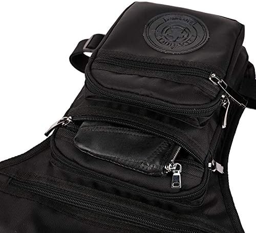 Nylon Drop Leg Bag Hiking Waist Pack for Men Women Tactical Motorcycle Bike Cycling Riding Travel Outdoor Sports Fanny Pouch